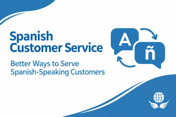 Agent providing Spanish customer service to a caller on a headset